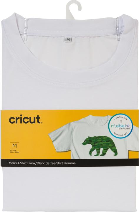 Actual product image Cricut T-Shirt Infusible Ink Men Size M, White