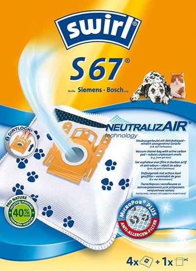 Produktbild Swirl S67 Universal Dust bag (4 x)