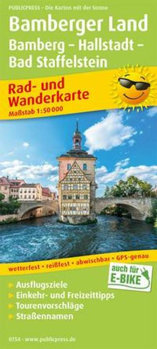 Actual product image PublicPress Cycling and hiking map Bamberg.country