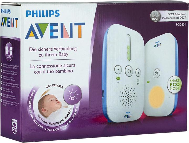 Actual product image Philips Avent Smart Eco Dect SCD501 (Baby Monitor Audio, 300 m)