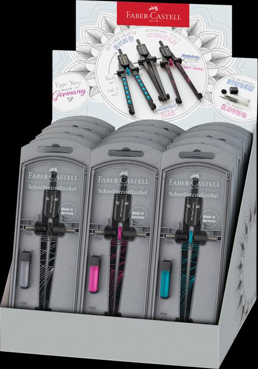 Actual product image Faber-Castell Faber Castell Twister quick setting compass display