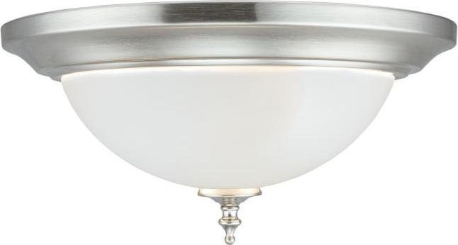 Actual product image Westinghouse Ceiling Light Harwell Nickel Brushed & Frosted Glass (E27)