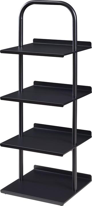 Actual product image En.Casa Schuhregal Poytya Stahl 96x34x32 cm Schwarz