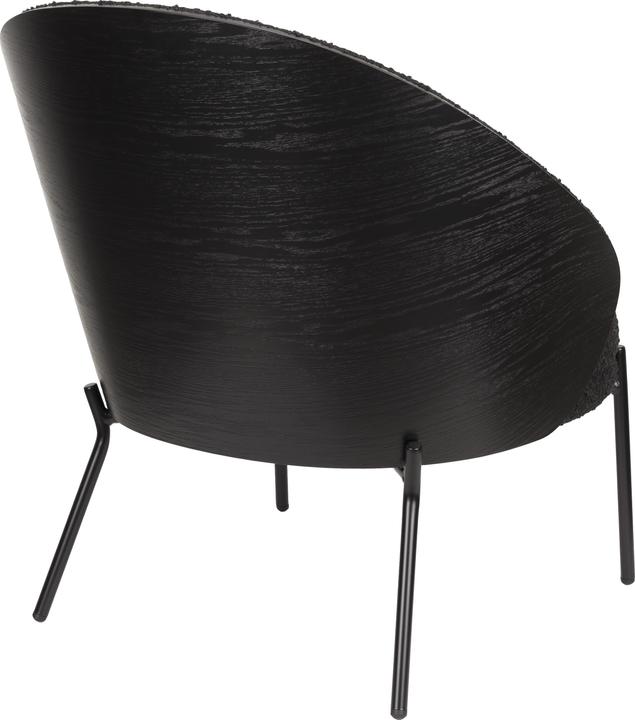 Actual product image Dutchbone Rodin Lounge Chair Bouclé Black