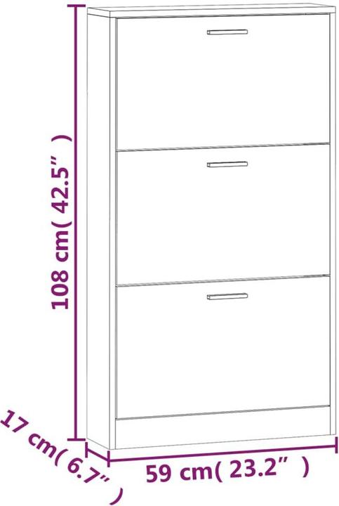 Produktbild VidaXL Sofia (59 x 17 x 108 cm)