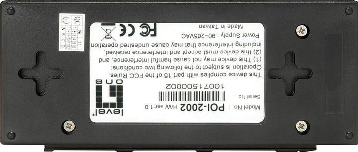 Image du produit LevelOne POE purkštuvas (POI-2002) (802.3af (PoE), 15.40 W)