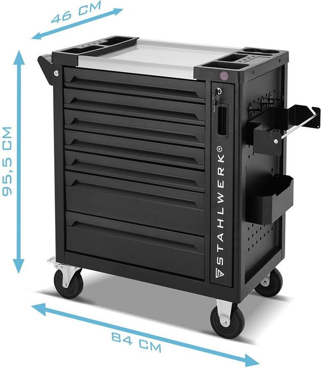Image du produit Stahlwerk Chariot d'atelier PHOENIX Chariot à outils Chariot de montage 262 outils CrV (262 x)