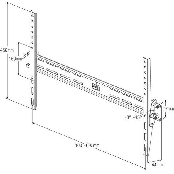 Image du produit Titan Bti 8060 (Mur, 85", 50 kg)