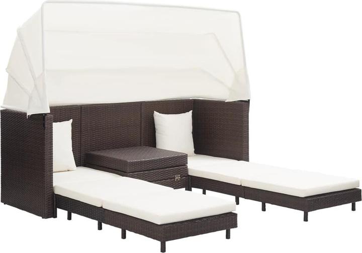 Brown and cream white (cushion)