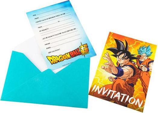 Image du produit Dragon Ball 8 cartes d'invitation Naruto (8 pcs)