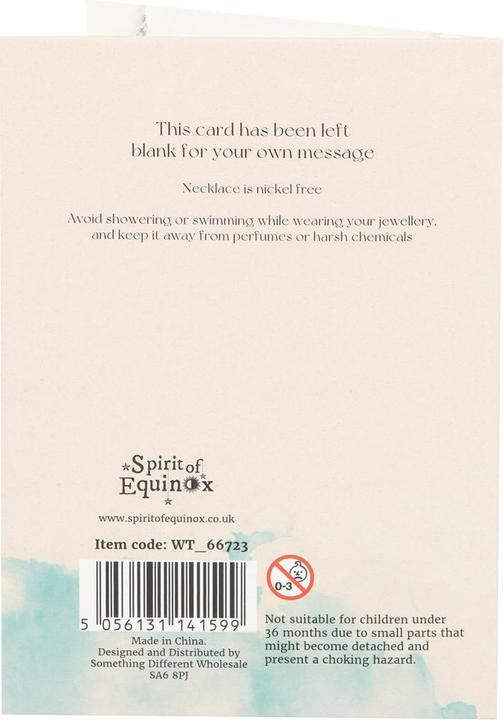 Actual product image Something Different You're My Favourite Opalite Star Necklace & Card (100% synthetic material)
