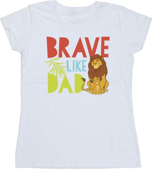 Actual product image Disney Womens/Ladies The Lion King Brave Like Dad Cotton T-Shirt (L)