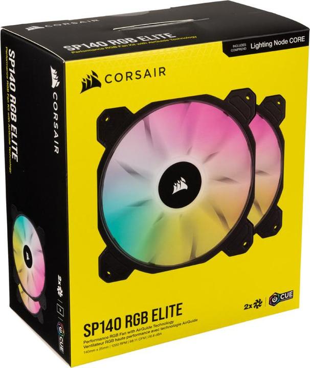 Image du produit Corsair SP140 RGB Elite double noeud C (140 mm, 2 x)