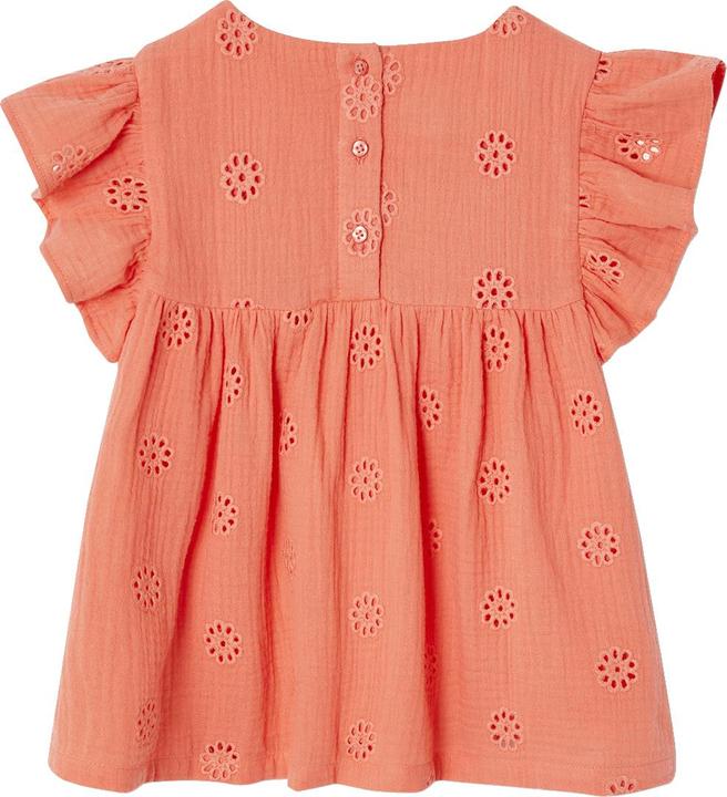 Vertbaudet Mädchen Bluse aus besticktem Musselin