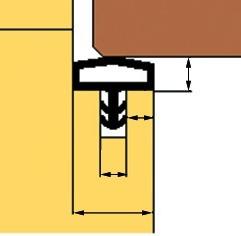 Produktbild Trelleborg Zimmertürdichtung L 3001 schwarz