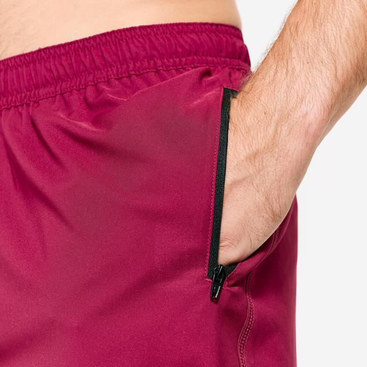 Produktbild Domyos Shorts Herren atmungsaktiv Reissverschlusstaschen - violett (L)