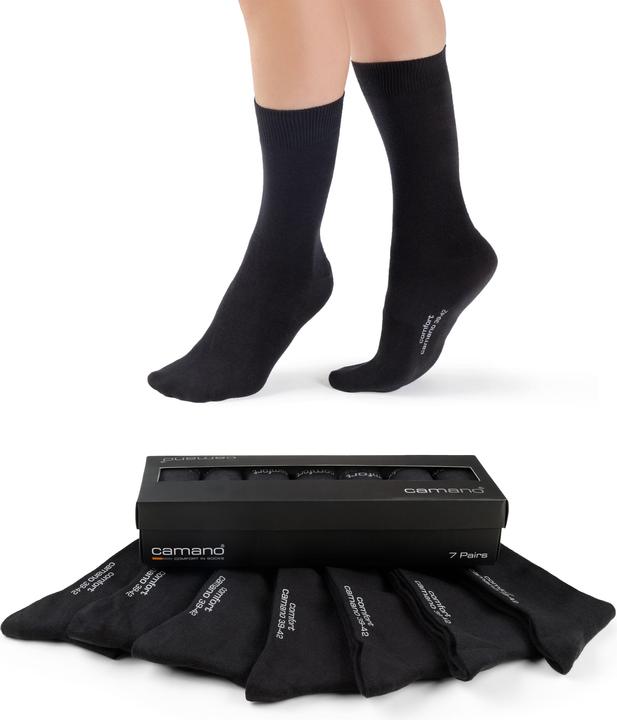 Produktbild Camano Unisex comfort Socken in Box 7p (7er Pack, 39, 42)