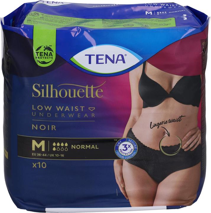 Immagine prodotto Tena Silhouette normale M nero (10 x, Normale)