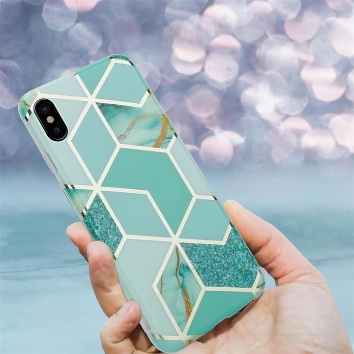 Productafbeelding Cadorabo IMD TPU Kleurrijke Marmeren Hoes (Apple iPhone X)