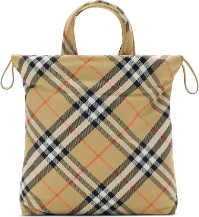 Burberry Sm Drwstrng Chk Tote