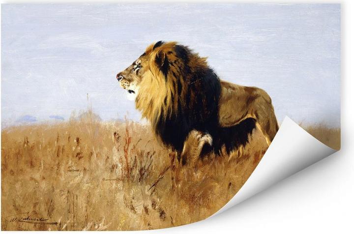 Produktbild Trenddeko Löwe auf der Suche nach Beute (100 x 70 cm)
