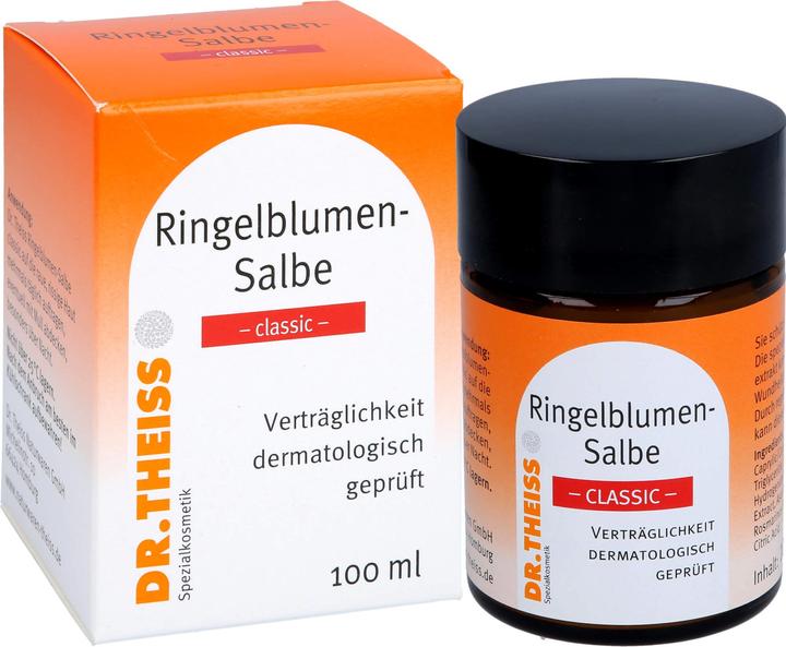 Image du produit Dr. Theiss Pommade au Calendula Classic protège et nourrit la peau, 100 ml de pommade (Crème pour le corps, 100 ml)