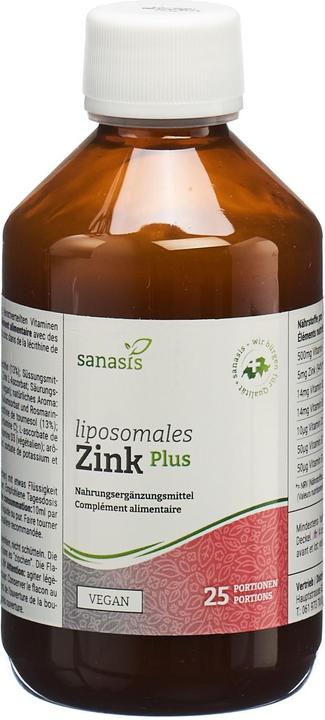 Image du produit Sanasis Zink PLUS liposomal (1 pièce(s), Liquide, 315 g)