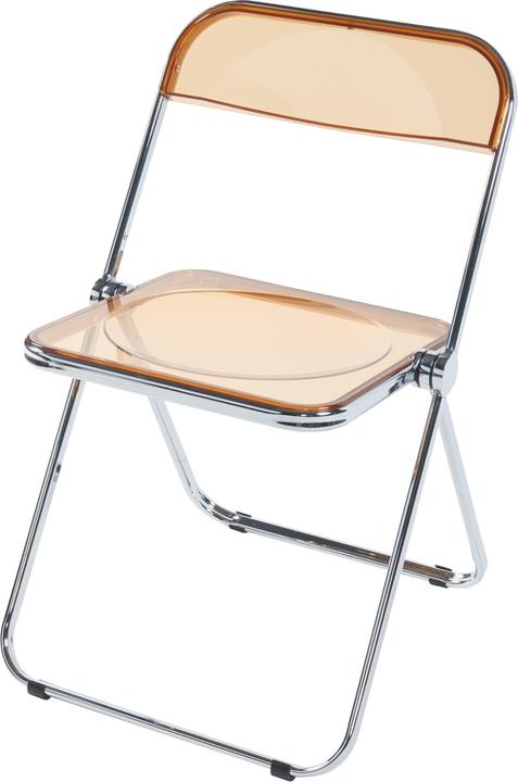 Produktbild En.Casa Klappstuhl Pornainen 4er Set Orange, transparent