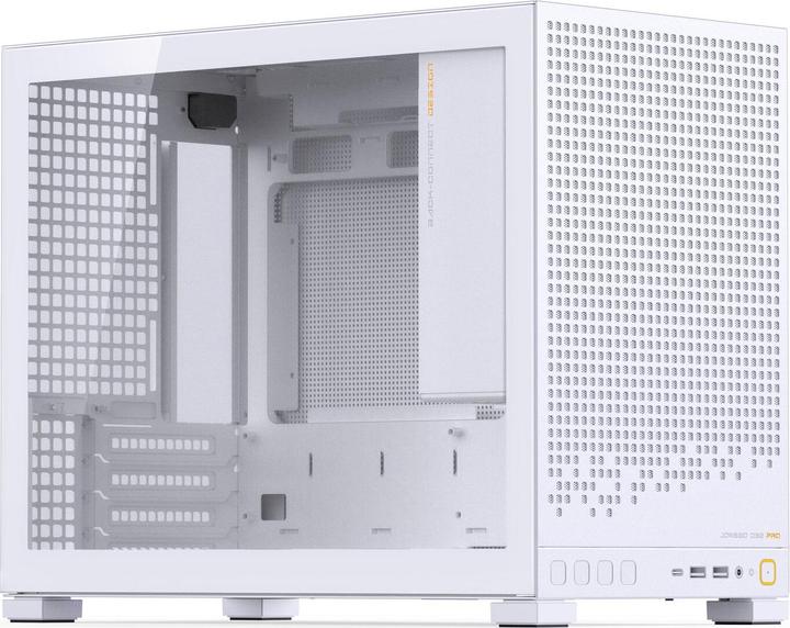 Actual product image Jonsbo D32 PRO White PC-Gehäuse, Mini-Gehäuse, mATX, Tempered Glass - weiss (Mini-ATX)