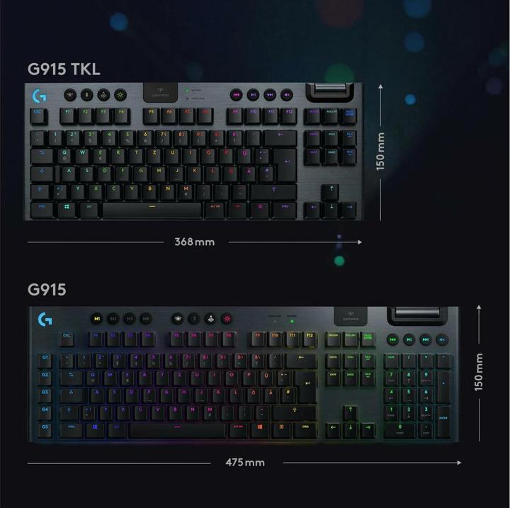 Produktbild Logitech G G915 TKL (CH, Kabellos)