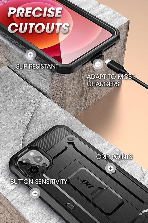 Actual product image Supcase Dėklas Unicorn Beetle Pro Apple iPhone 13 Pro Max Juodas (Apple iPhone 13 Pro Max)