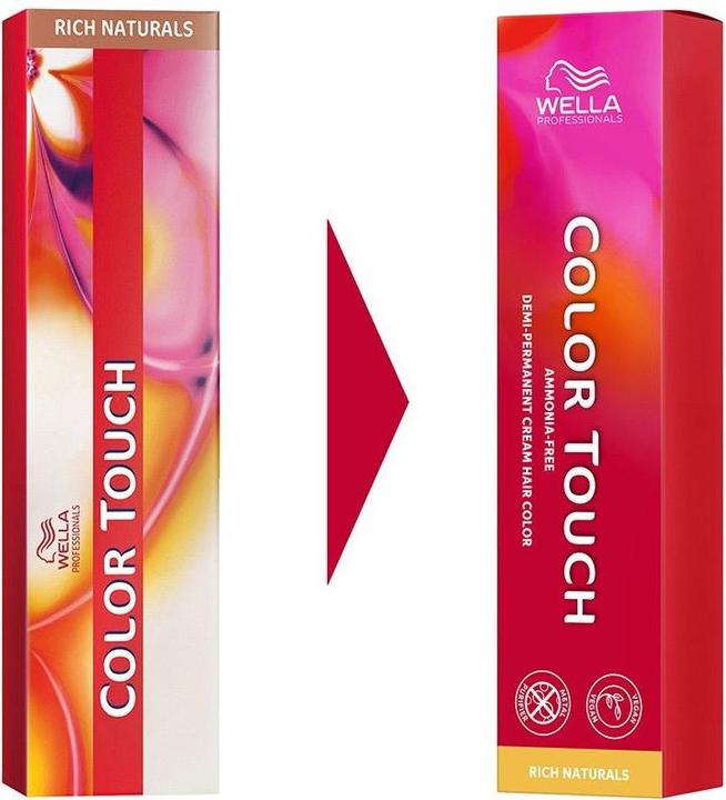 Actual product image Wella Colour Touch Rich Naturals (8/38 light blonde gold pearl)
