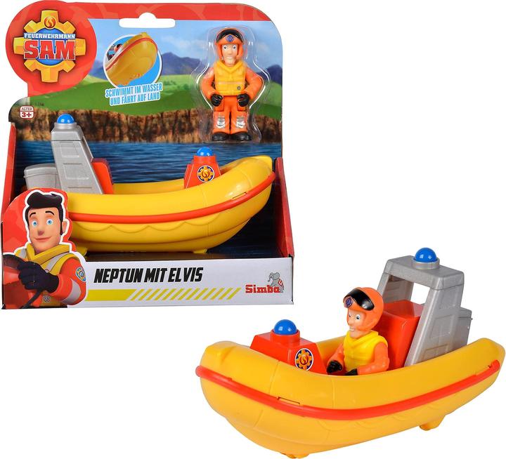 Produktbild Simba Sam Junior Neptun mit Elvis Figur, Boot schwimmt