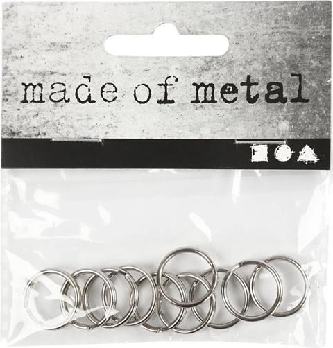 Produktbild Creativ Company Schlüsselringe 15mm, Set mit 10 Sück, aus Metall