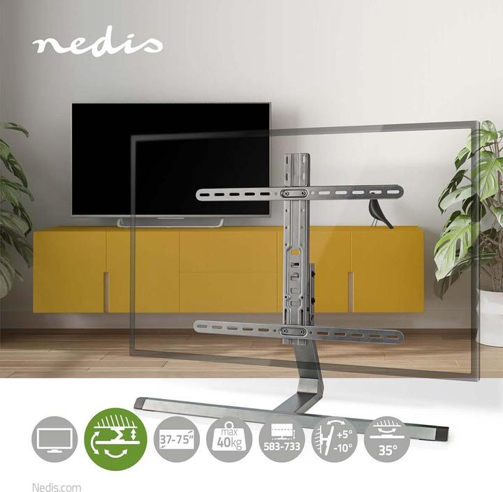 Image du produit Nedis Support TV entièrement mobile (Universel, 75", 40 kg)