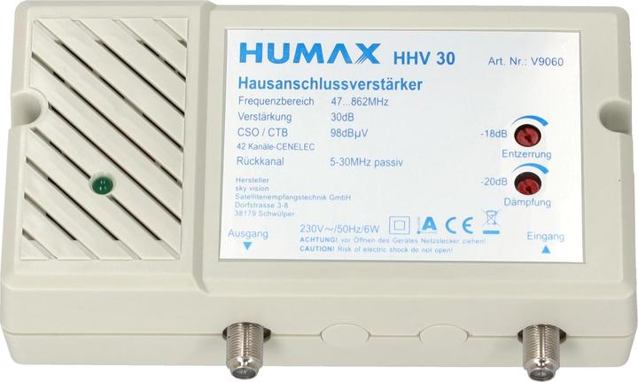 Produktbild Humax Mehrbereichsverstärker HHV 30 HAUSVEÄRKER 20/30DB (Verstärker)