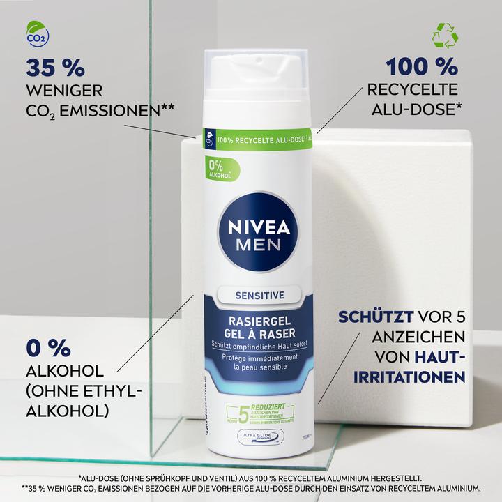 Actual product image NIVEA Sensitive (200 ml, Shaving gel)