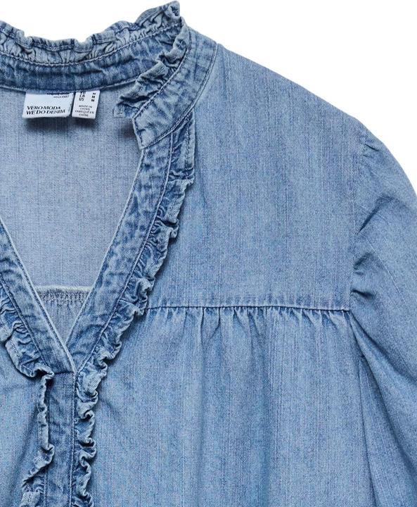 Actual product image Vero Moda VMROSA Kurzes Kleid Jeanskleid (L)