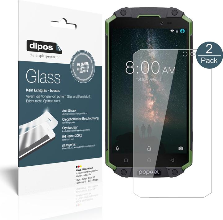 Image du produit Dipos Film de Protection d’écran Anti-Shock (2 pièce(s), Poptel P9000 Max)