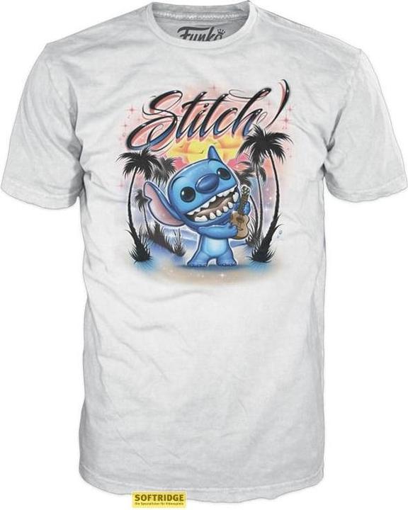 Image du produit Funko DISNEY - POP N° XXX - Ukelele Stitch (FLOCKED) +T-shirt (XL)
