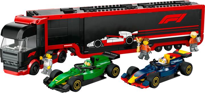 Produktbild LEGO F1 Transporter mit RB20 & AMR24 F1 Rennautos (60445, LEGO City)