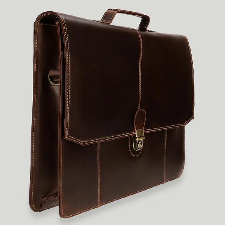 Actual product image Buckle & Seam Sierra briefcase brown/blue
