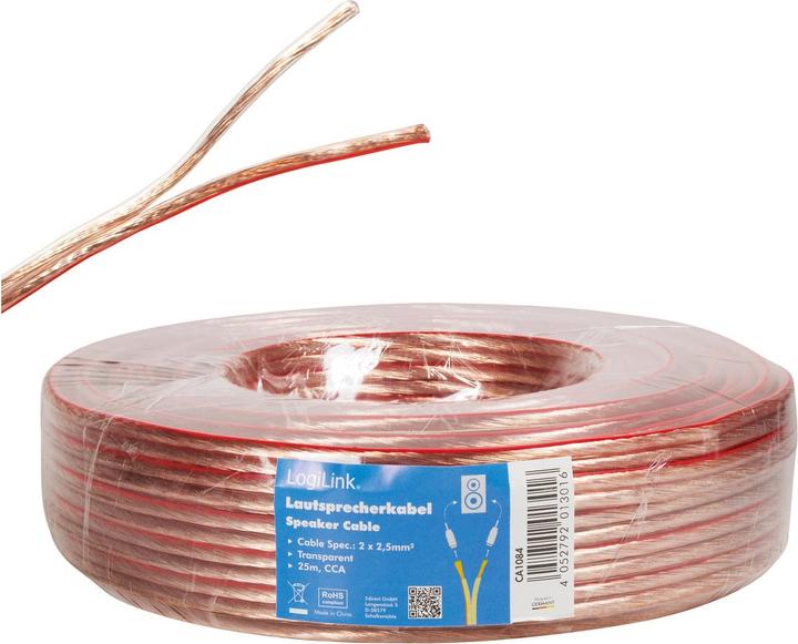 Actual product image LogiLink CA Speaker cable (25 m, 2.50 mm²)