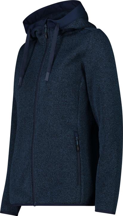 Actual product image CMP Campagnolo Women's Jacquard Knitted Jacket Fix Hood (46)