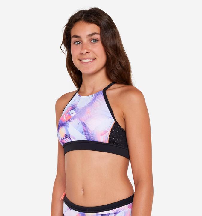 Produktbild Olaian Bikini-Oberteil Surfen Mädchen Bustier 900 Baha rosa (8, 9, 10)