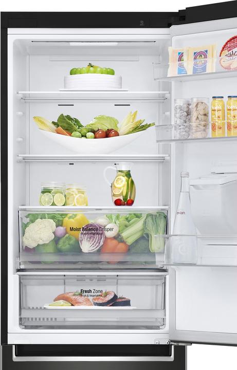 Actual product image LG GBF61BLHMN Combined refrigerator, Class E, 340L, Wi-Fi, No frost, Black (340 l)