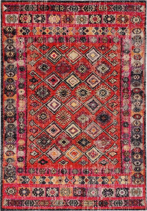 Actual product image Pergamon Kurzflor Designer Teppich Modern Vintage Orient Muster (120 x 170 cm)
