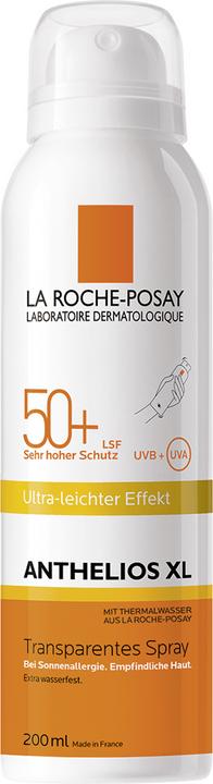 La Roche Posay Anthelios Transparentes Spray Ultraleichtes Sonnenschutz-Spray (Sonnenspray, SPF 50+, 200 ml, 198 g)
