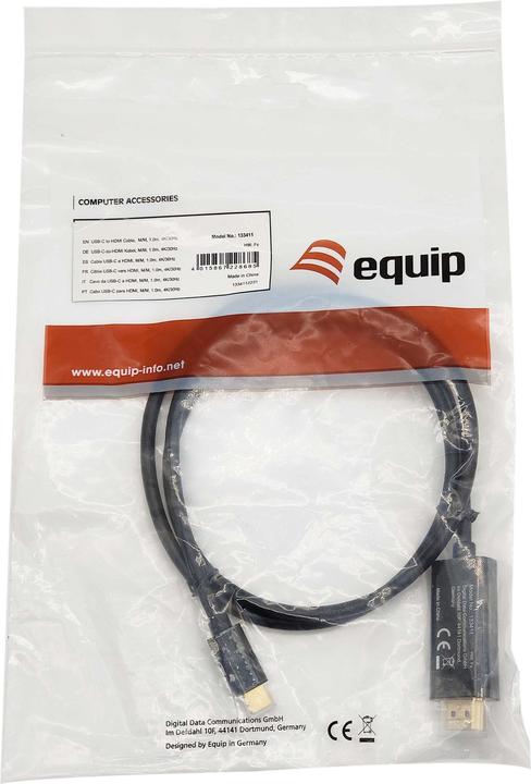 Image du produit equip HDMI - USB type-C (1 m, USB Type C, HDMI)