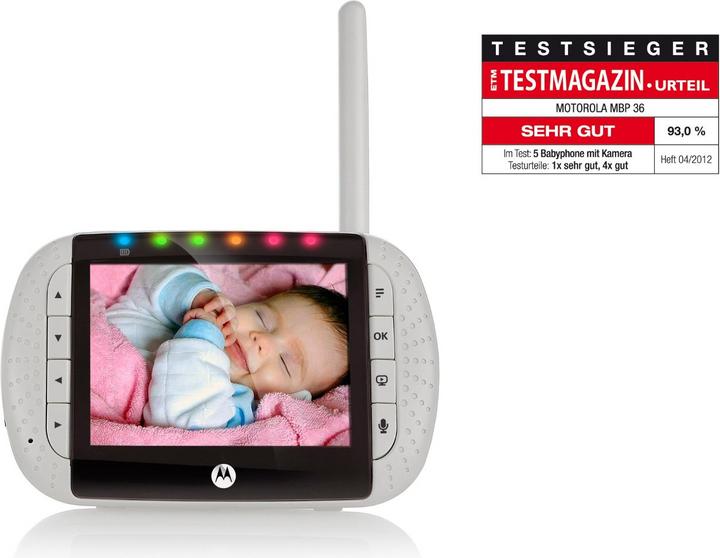 Produktbild Motorola Mbp 36 (Babyphone mit Kamera, 200 m)